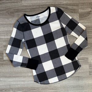 Old Navy black/white plaid pajama top